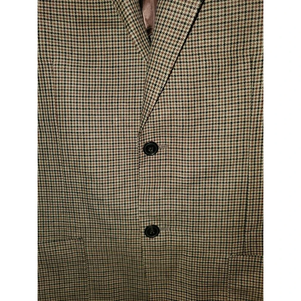 NWT J.Crew Men's Sportcoat 40R English Linen Wool Blazer Houndstooth CQ429